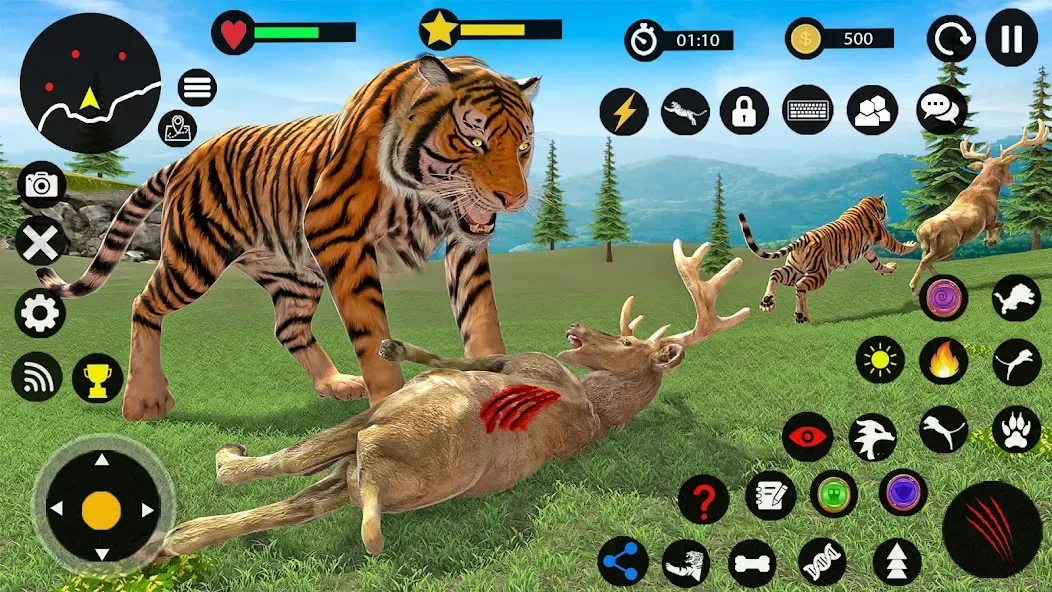 Tiger Games: Tiger Sim Offline [MOD: безлимитные деньги и энергия] (Бесплатно / APK) — скриншот 1