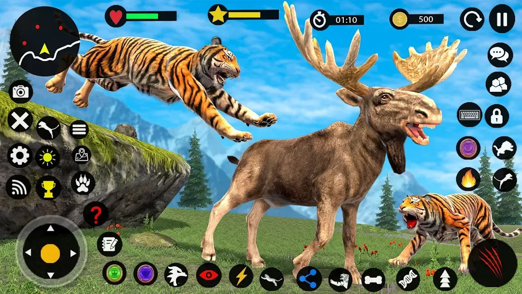 Tiger Games: Tiger Sim Offline [MOD: безлимитные деньги и энергия] (Бесплатно / APK) — скриншот 2