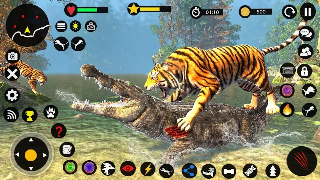 Tiger Games: Tiger Sim Offline [MOD: безлимитные деньги и энергия] (Бесплатно / APK) — скриншот 3