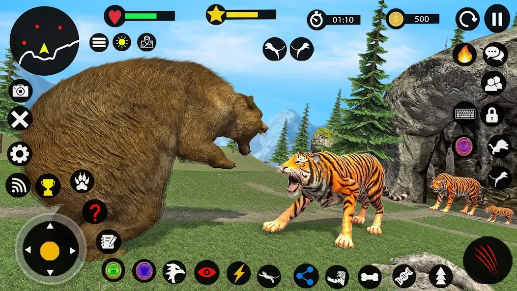 Tiger Games: Tiger Sim Offline [MOD: безлимитные деньги и энергия] (Бесплатно / APK) — скриншот 5