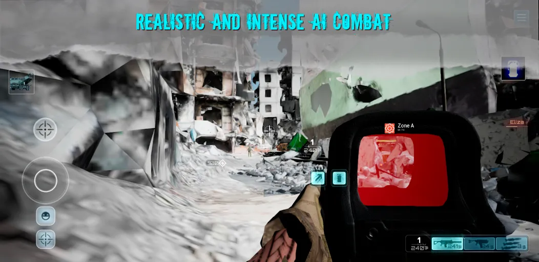 Shooter War WW3 CoopValor 2056 [MOD: безлимитные патроны и здоровье] на Андроид — скриншот 3