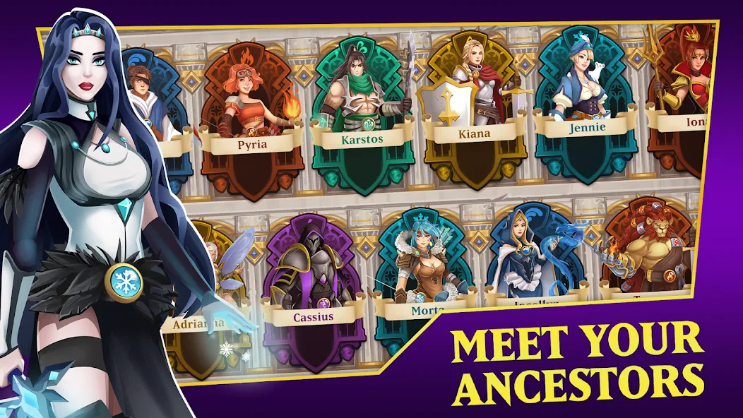 Hero Legacy: Adventure RPG [MOD: много золота и усиленные герои] — Скачать бесплатно (APK) — скриншот 3