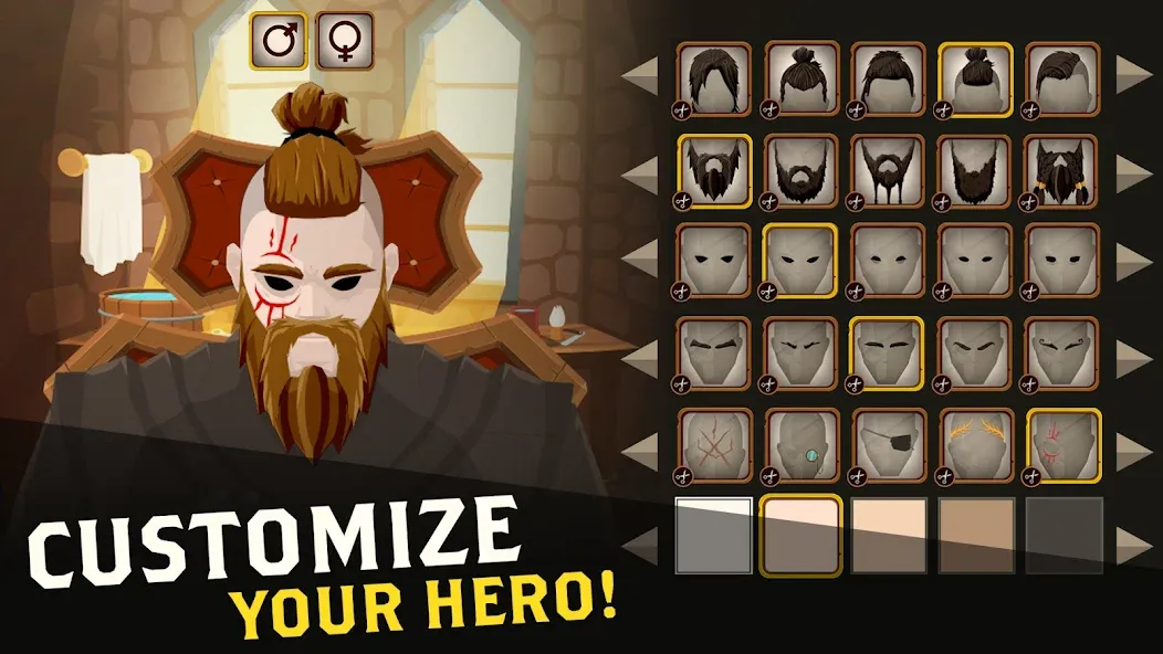 Questland: RPG Fantasy Game [MOD: безлимитные ресурсы и мощное снаряжение] — Скачать бесплатно (APK) — скриншот 1