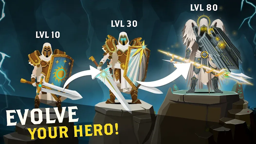 Questland: RPG Fantasy Game [MOD: безлимитные ресурсы и мощное снаряжение] — Скачать бесплатно (APK) — скриншот 3
