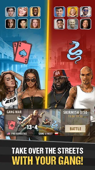Скачать The Gang: Street Mafia Wars [MOD: безлимитные деньги и оружие] на телефон — скриншот 3
