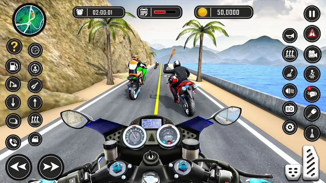 Скачать Bike Racing Games - Bike Game [MOD: безлимитные деньги и топливо] — скриншот 1