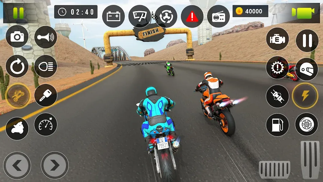 Скачать Bike Racing Games - Bike Game [MOD: безлимитные деньги и топливо] — скриншот 5