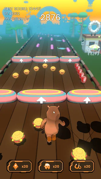 Hippo Dash [MOD: безлимитные жизни и ускорение скорости] (Бесплатно / APK) — скриншот 1