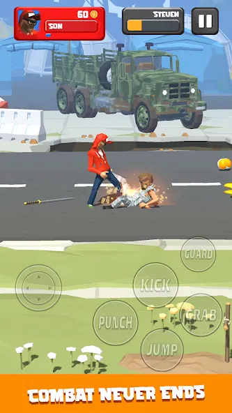 Скачать взлом City Fighter: Vertical Limit [MOD: безлимитные деньги и алмазы] — скриншот 1