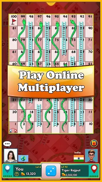 Snakes and Ladders King [MOD: безлимитные монеты и все уровни] — Скачать бесплатно (APK) — скриншот 1