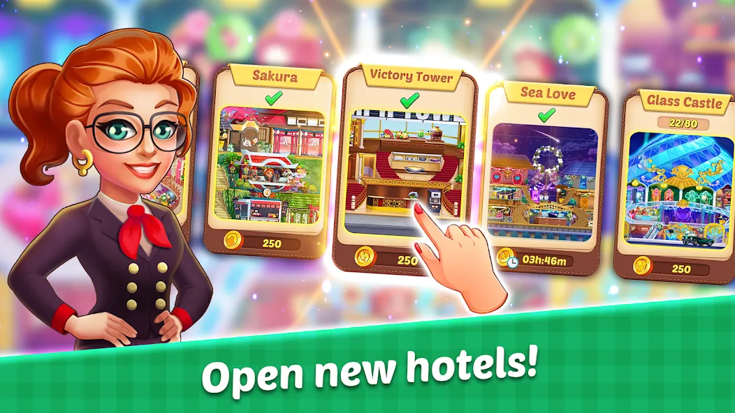 Hotel Madness Grand Hotel [MOD: безлимитные деньги и открыты все уровни] (Бесплатно / APK) — скриншот 2