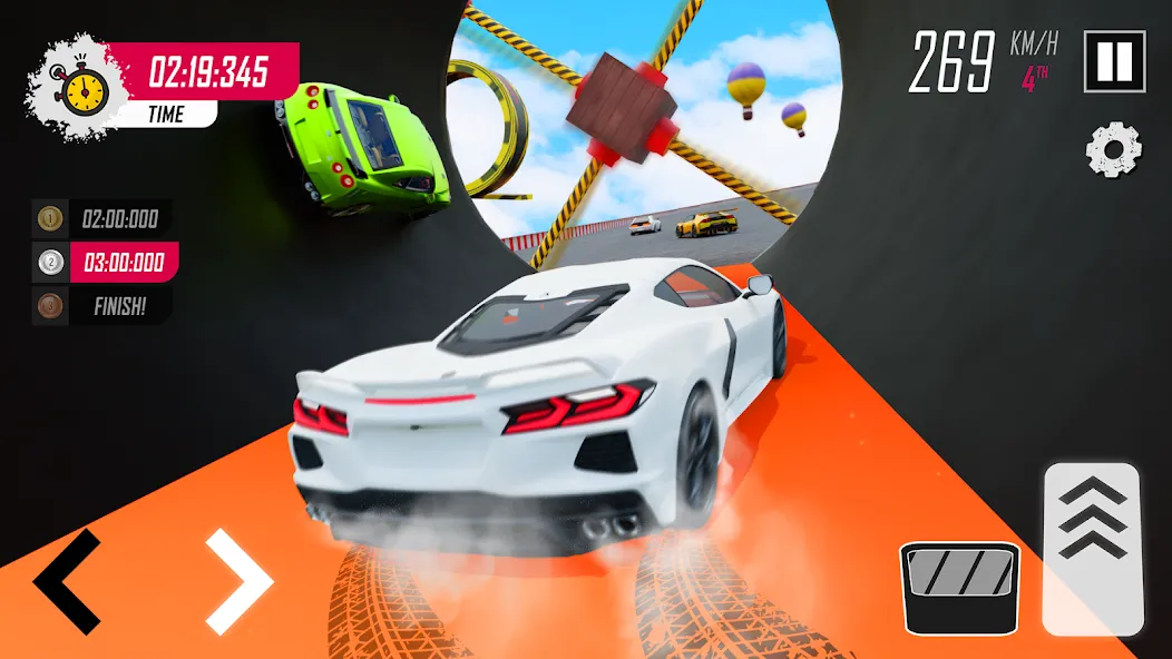 Скачать Racing Car Stunt [MOD: безлимитные деньги и топливо] — скриншот 1