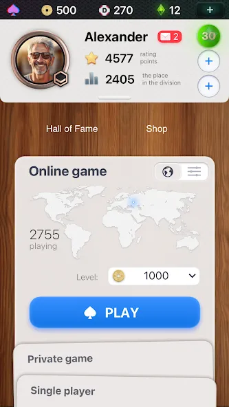 Durak Championship [MOD: безлимитные монеты и все уровни] (Бесплатно / APK) — скриншот 1