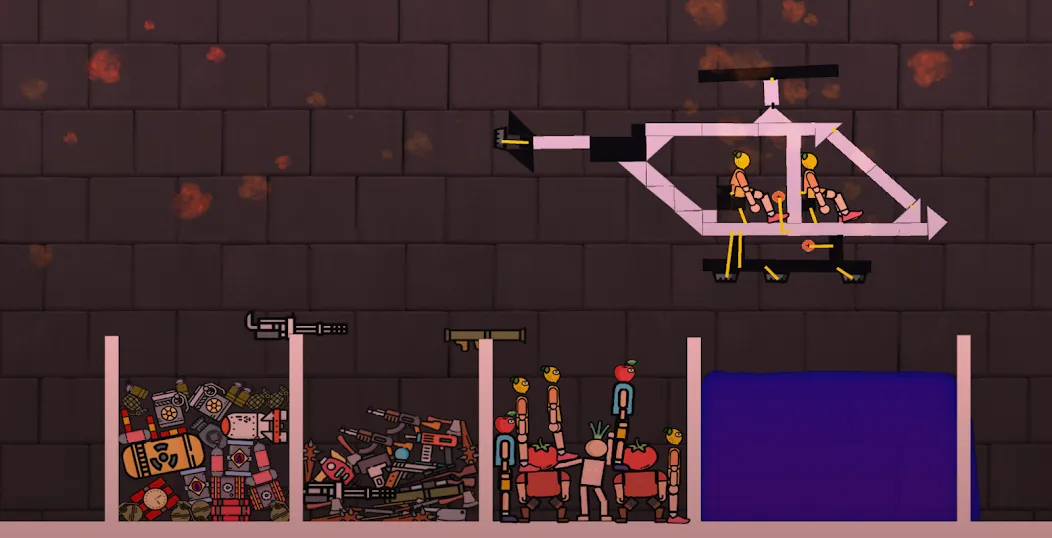 Gore Ragdoll Playground [MOD: разблокированы все уровни и оружие] — Скачать бесплатно (APK) — скриншот 3