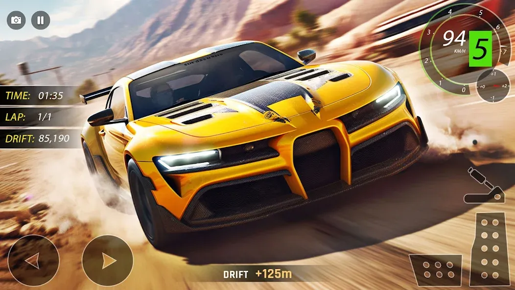 Скачать Highway Drifting Racing Games [MOD: безлимитные деньги и топливо] — скриншот 3