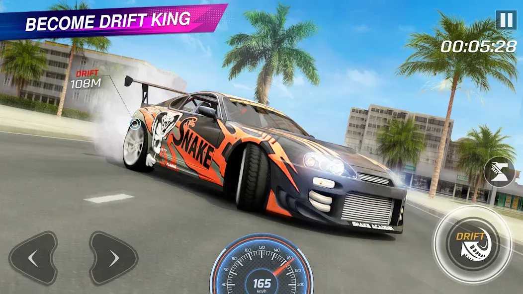 Extreme Car Driving: Car Drift [MOD: безлимитные деньги и все машины открыты] (Бесплатно / APK) — скриншот 1