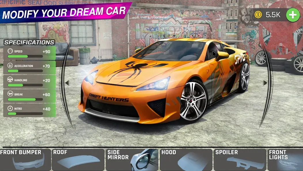 Extreme Car Driving: Car Drift [MOD: безлимитные деньги и все машины открыты] (Бесплатно / APK) — скриншот 2