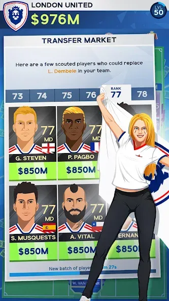 Idle Eleven - Soccer tycoon [MOD: безлимитные деньги и все команды] (Бесплатно / APK) — скриншот 4