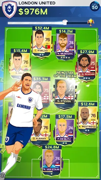 Idle Eleven - Soccer tycoon [MOD: безлимитные деньги и все команды] (Бесплатно / APK) — скриншот 5