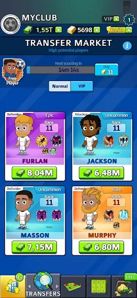 Скачать взлом Idle Soccer Story - Tycoon RPG [MOD: безлимитные деньги и энергия] — скриншот 3