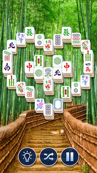 Взломанная Mahjong Club - Solitaire Game [MOD: безлимитные подсказки и монеты] на Андроид — скриншот 4