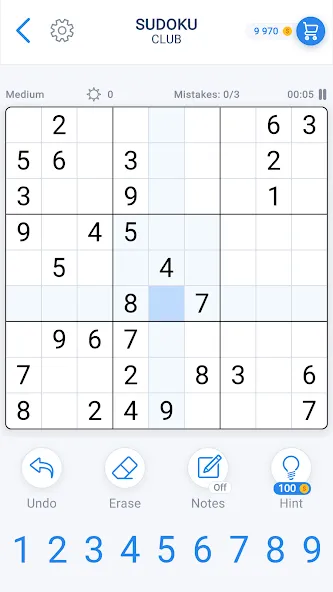 Sudoku Game - Daily Puzzles [MOD: без рекламы и подсказки доступны] — Скачать бесплатно (APK) — скриншот 3