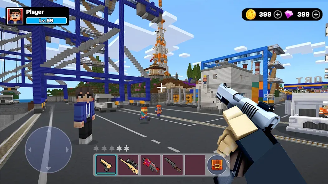 Взломанная Gang Craft Mafia [MOD: безлимитные деньги и оружие] на Андроид — скриншот 3