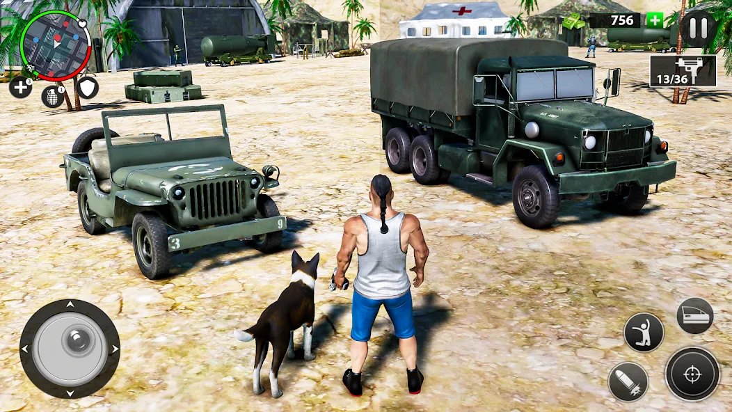 Real Grand Gangster Crime City [MOD: безлимитные деньги и оружие] (Бесплатно / APK) — скриншот 1