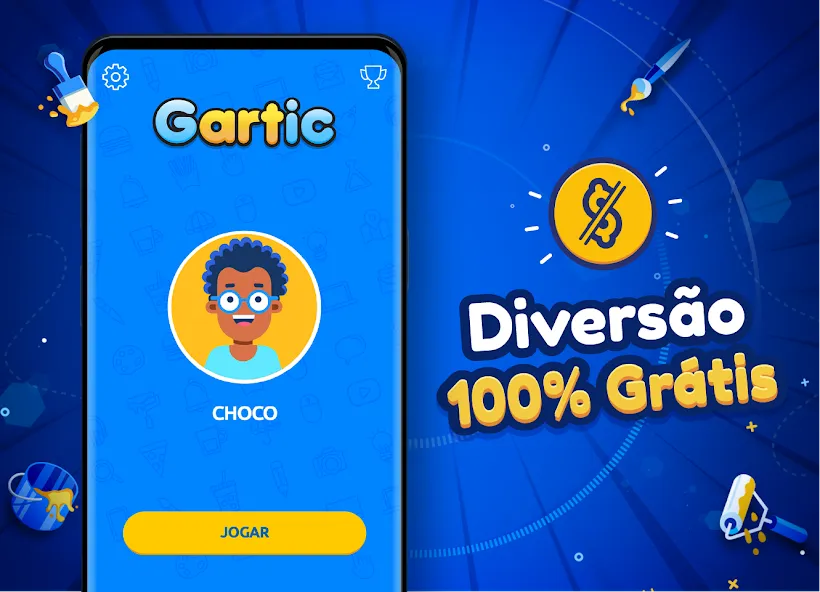 Взломанная Gartic [MOD: безлимитные подсказки и открыт весь контент] на Андроид — скриншот 3