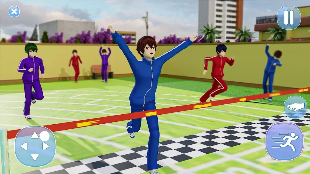 Anime Boy High School Life 3d [MOD: много денег и все уровни открыты] (Бесплатно / APK) — скриншот 3
