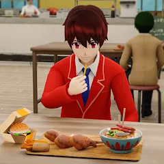 Anime Boy High School Life 3d [MOD: много денег и все уровни открыты] (Бесплатно / APK)