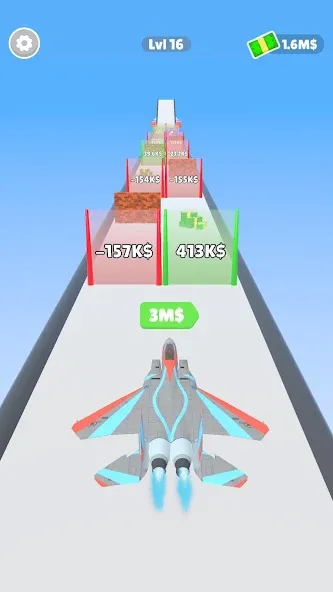 Скачать Plane Evolution! [MOD: безлимитные деньги и улучшения самолетов] — скриншот 1