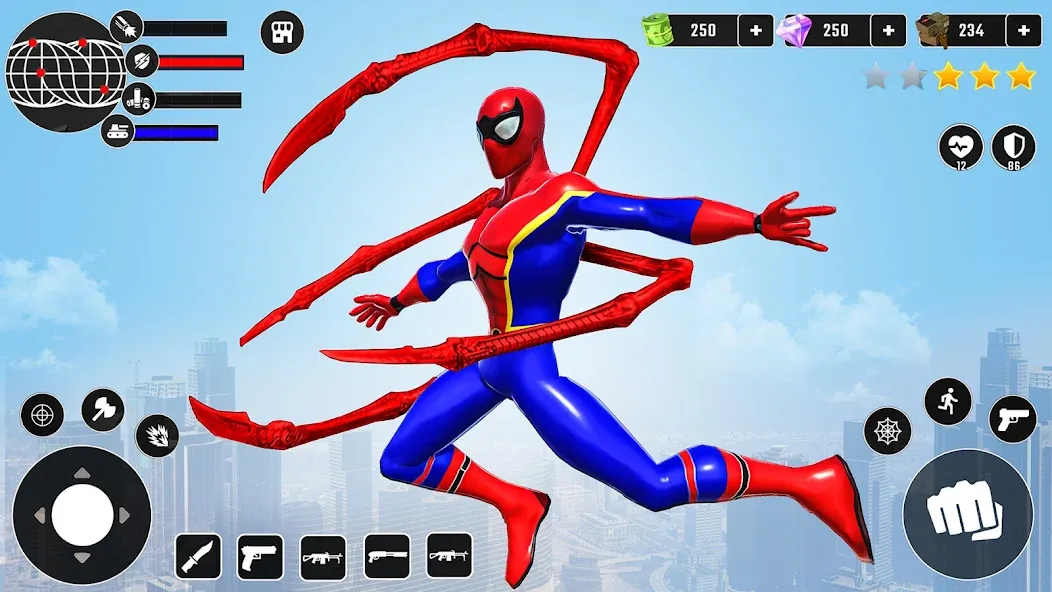 Скачать Miami Superhero: Spider Games [MOD: безлимитные деньги и суперспособности] на телефон — скриншот 1