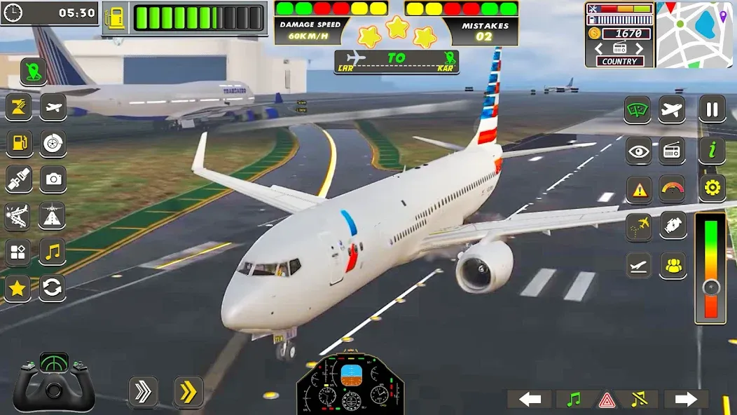 Скачать Real Flight Sim Airplane Games [MOD: безлимитные деньги и все самолеты открыты] на телефон — скриншот 1