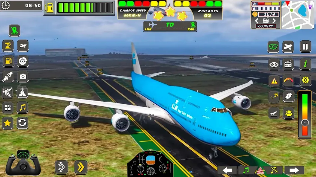 Скачать Real Flight Sim Airplane Games [MOD: безлимитные деньги и все самолеты открыты] на телефон — скриншот 2