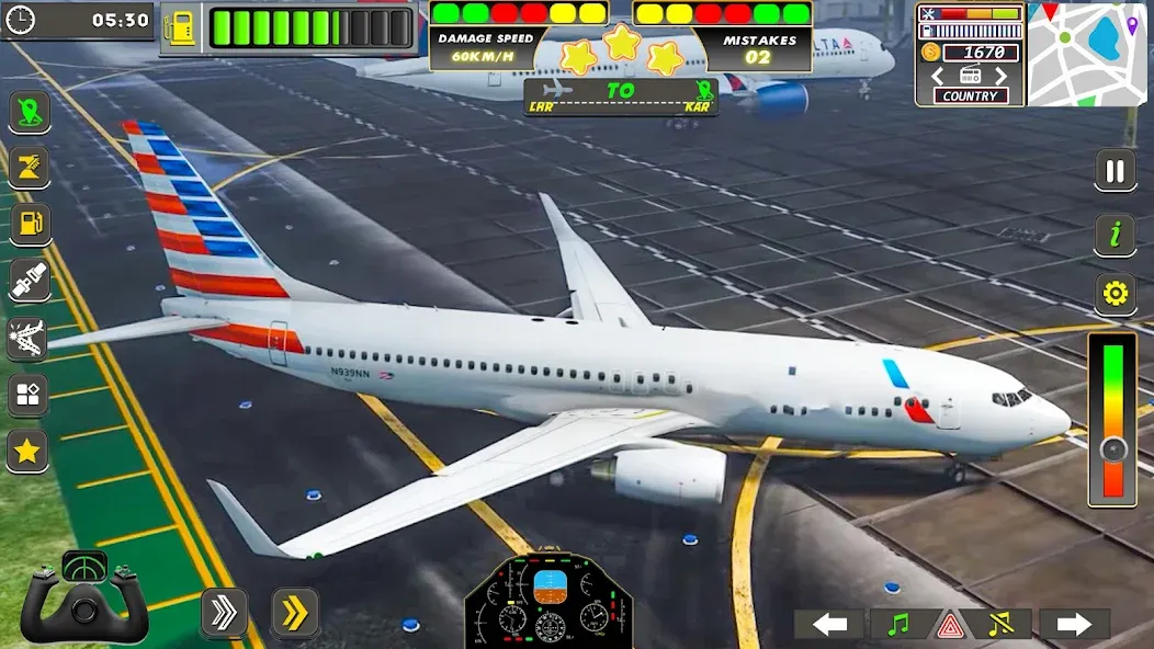 Скачать Real Flight Sim Airplane Games [MOD: безлимитные деньги и все самолеты открыты] на телефон — скриншот 5