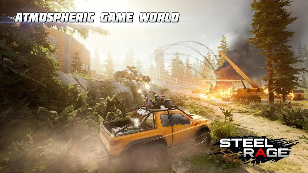 Скачать взлом Steel Rage: Mech Cars PvP War [MOD: безлимитные деньги и все машины] — скриншот 3