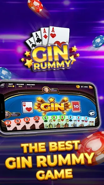 Gin Rummy - Card Game [MOD: безлимитные монеты и подсказки] на Андроид — скриншот 5