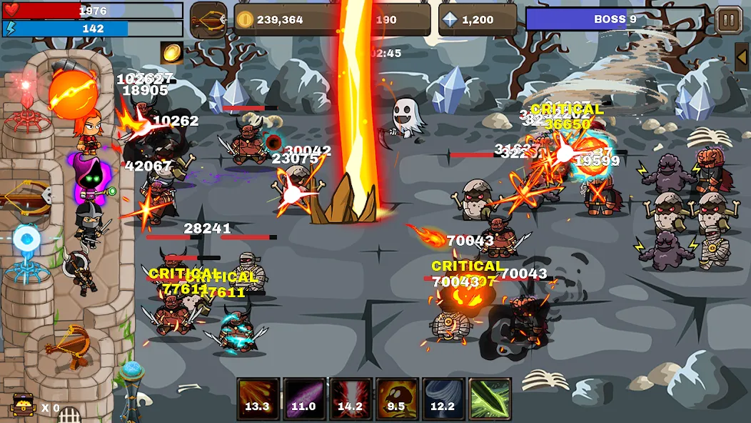 Final Castle Defence:Idle RPG [MOD: безлимитные деньги и усиленная защита замка] на Андроид — скриншот 1