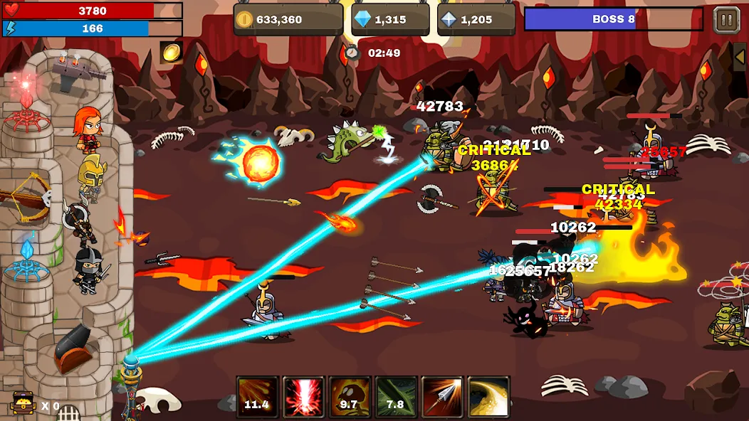 Final Castle Defence:Idle RPG [MOD: безлимитные деньги и усиленная защита замка] на Андроид — скриншот 3