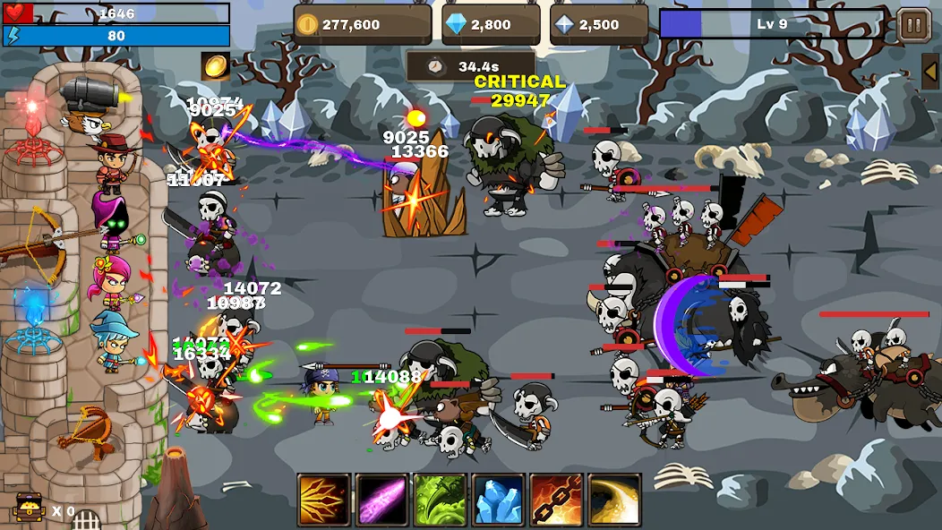Final Castle Defence:Idle RPG [MOD: безлимитные деньги и усиленная защита замка] на Андроид — скриншот 5