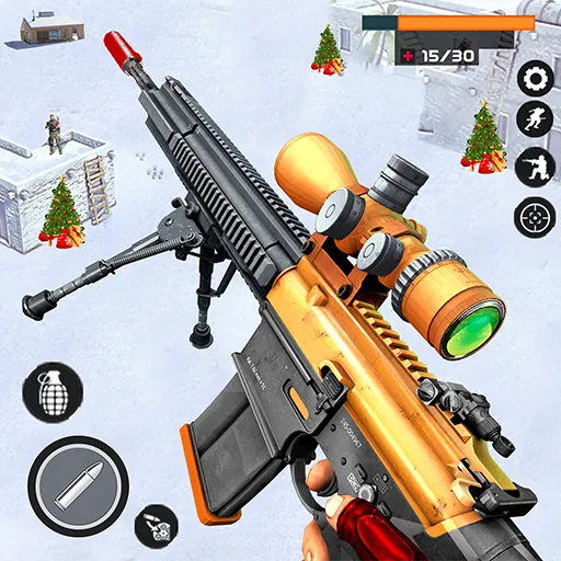 Взломанная Banduk Game - Sniper Gun Games [MOD: безлимитные патроны и улучшенное оружие] на Андроид — скриншот 1