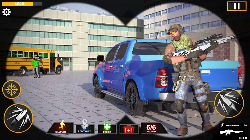 Взломанная Banduk Game - Sniper Gun Games [MOD: безлимитные патроны и улучшенное оружие] на Андроид — скриншот 5