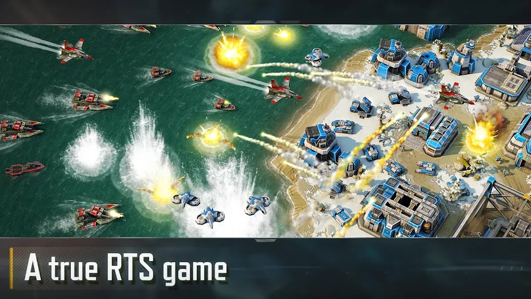 Скачать Art of War 3:RTS strategy game [MOD: много ресурсов и усиленная армия] — скриншот 1