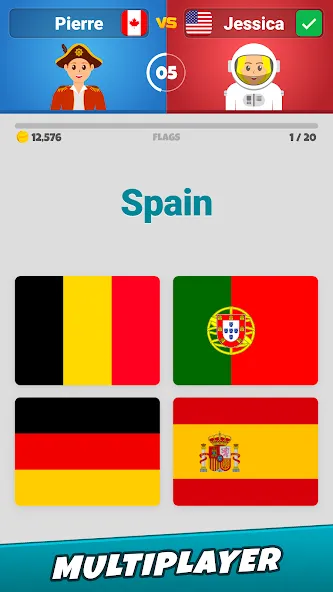 Flags 2: Multiplayer [MOD: много игроков и открыты все флаги] (Бесплатно / APK) — скриншот 3