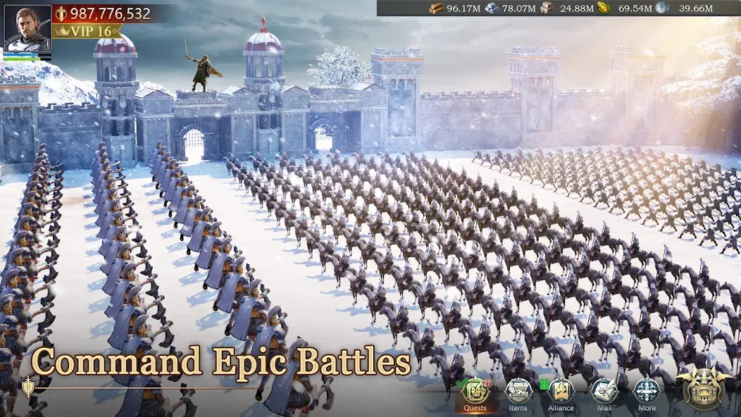 Скачать Game of Kings:The Blood Throne [MOD: безлимитные ресурсы и ускоренное строительство] — скриншот 2