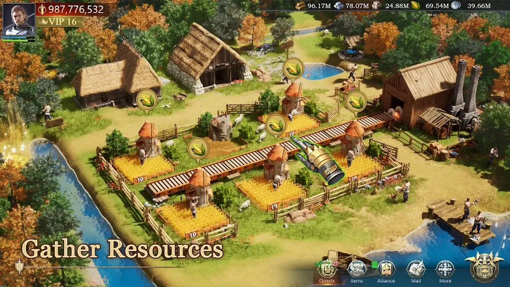 Скачать Game of Kings:The Blood Throne [MOD: безлимитные ресурсы и ускоренное строительство] — скриншот 5