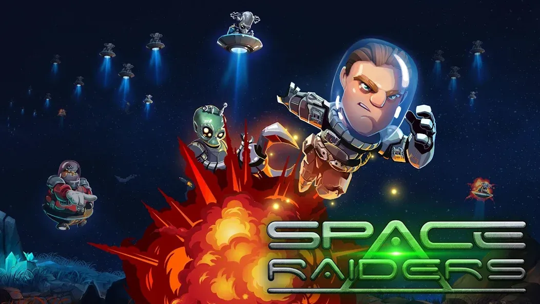 Space Raiders RPG [MOD: безлимитные ресурсы и мощное оружие] (Бесплатно / APK) — скриншот 1