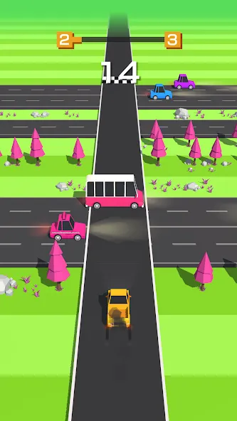 Traffic Run!: Driving Game [MOD: безлимитные деньги и все машины] последняя версия — скриншот 4