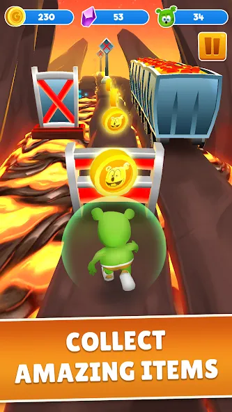 Скачать Gummy Bear Run: Running Games [MOD: безлимитные монеты и все скины] — скриншот 4